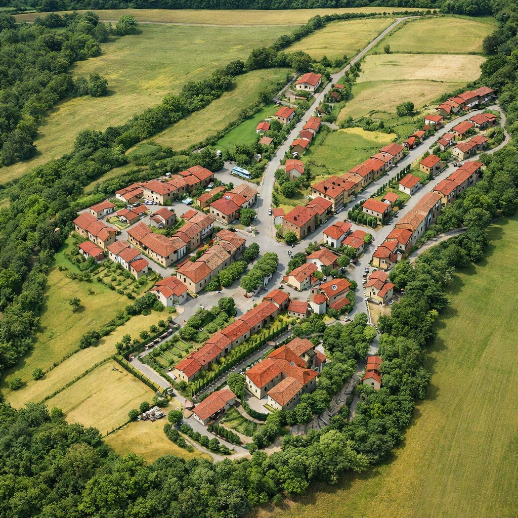 Mappa di Saturnia in stile realistico